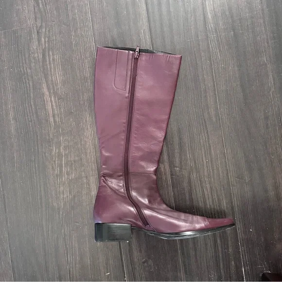 Nine West boots in Wine leather - Picture 3 of 6